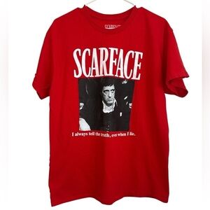 Hybrid & Company Red Scarface Graphic Tee